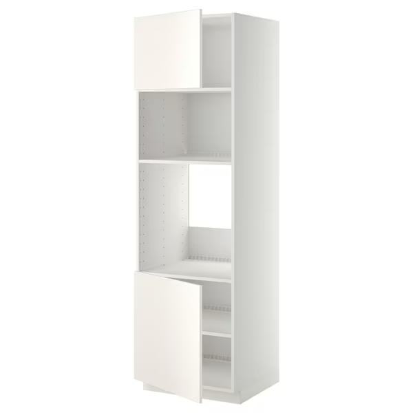 Armoire four/micro-ondes blanc