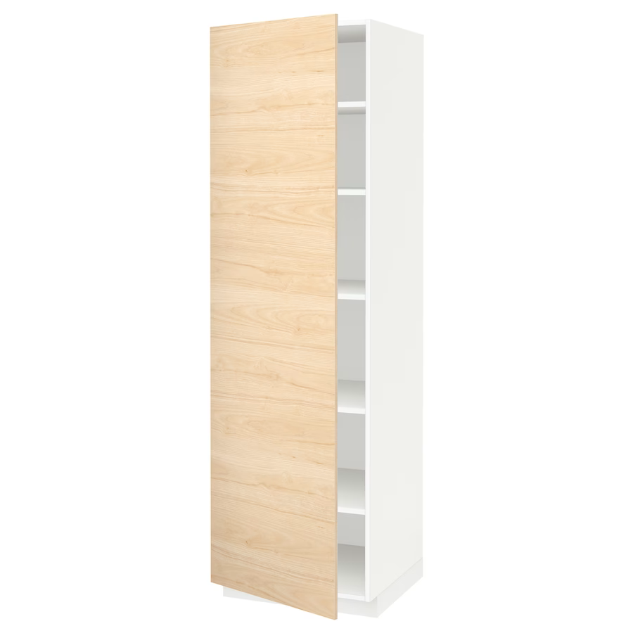 Armoire avec tablettes, blanc
